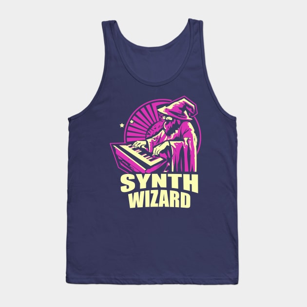 Synth Wizard Tank Top by PaletteDesigns